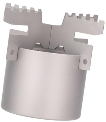 rockible Mini brûleur d'alcool, fournaise à carburant d'alcool, four à camp, fournaise d'alcool pour le barbecue de camping en plein air en intérieur, avec Support