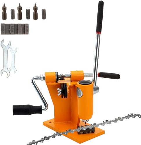 2-in-1 Kettensägen-Kettenbrecher und Spinner Kettenbrecher und Nietspinner | Kettensägen-Reparaturwerkzeug mit 3 Abschreckbohrern, 3 Ambossen und 2 Sechskantschlüsseln