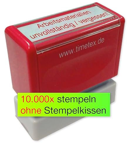 TimeTEX Siebdruck-Stempel Perpetuum, Arbeitsmaterialien unvollständig - vergessen 62718