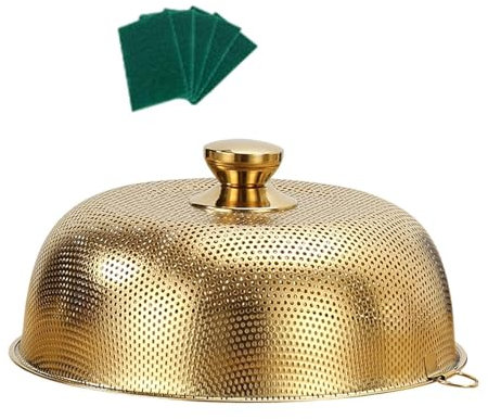 LOVIVER Metal Food Cover for Serving Plates, Outdoor Vegetable, 34cm