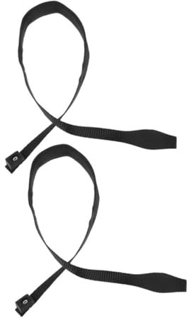 GALPADA 2 Pièces Dragonne pour de randonnée Marche Sangle pour bâtons de randonnée dragonne pour Poteau Bracelet de Poignet de randonnée Sangles de Canne pour Poignet Nylon Noir