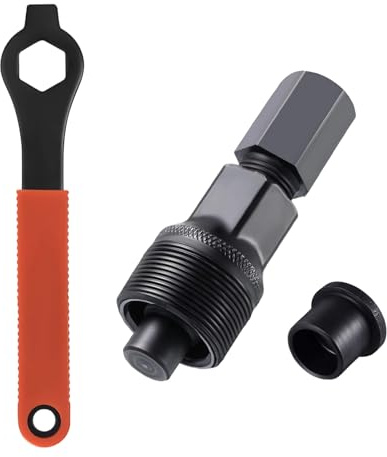 ZPLASK Crank Removal Tool & 15.8cm/6.2in Bike Crankset Wrench, Crank Puller for Square Threaded Crankset, Bicycle Repair & Mountain Bike Maintenance