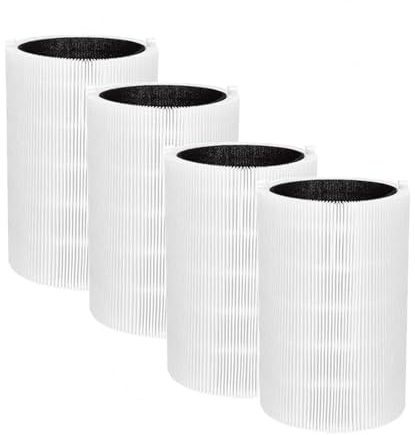 Compatible For Blueair， Blue Pure 411, 411+ & MINI Air Purifiers HEPA And Activated Carbon Composite Filter, 4 Pack