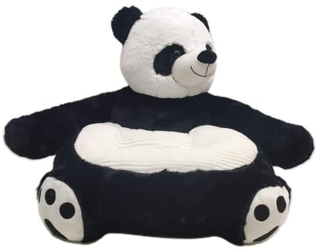 Lockenstab Sitzsack for Kinder, Sitzhocker, Babyhocker, Stuhl, Kinderspielzeug, Kindersofasitz, Kinderstuhl, Sessel, Tiersofasitz(Panda)