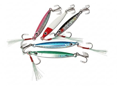 Küstenpilker-Set, Speedjigging-Set, Küstenköder, Meeresköder Angeln, Meeresangeln, Ostsee
