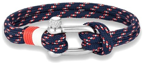 QYYZTHX Bracelet Men Bracelets Bijoux Sport Camping Paracord Bracelet Hommes Femmes avec Une Boucle de Manille en Forme de U