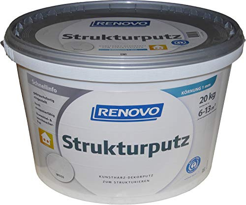 Roll- und Bürstenputz innen + aussen 20 Kg 1 mm Renovo