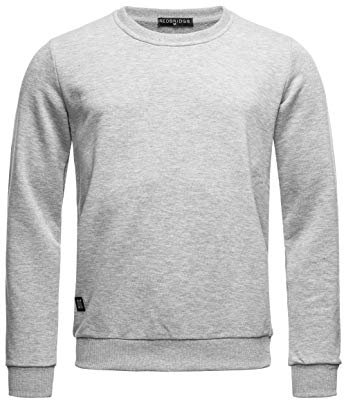 Red Bridge Herren Crewneck Sweatshirt Pullover Premium Basic Grau 4XL