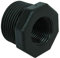 GASMIS PP Gewindefitting Schraubfitting, Reduzierstück AG x IG - 1x1/2, 33,25mm x 18,70mm, Außengewinde 1″ - Innengewinde 1/2″, 2 Stück