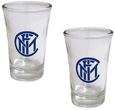 Inter Set 2 Bicchierini IN1413 Bicchieri Shot 45ml