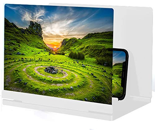 32''Bildschirm-Vergrößerungsglas,Bildschirm-vergrogerungsglas Laptop,Ziehen-Out Film Video-Vergrößerer Anti-Radiation Augenschutz Geeignet For Film Videos, Schwarz,Weiß ( Color : White , Size : 32in )