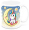Mr. Gadgets Tazza in Ceramica Unicorno Personalizzabile con nome (Unicorno Luna)