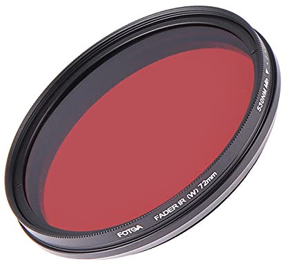 FocusFoto FOTGA 72 mm All-in-One einstellbarer Infrarot-IR-Pass-Röntgen-IR-Filter, variabel von 530 nm bis 750 nm, optisches Glas