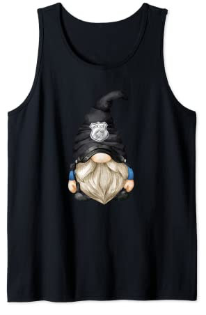 Lustiger Gartenzwerg für Polizei, Papa und Gramps Tank Top