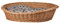 e-wicker24 Hundekorb aus Weide in Naturfarbe Tierkorb aus Korbgeflecht Katzenkorb Tierbett mit Kissen Hundebett Katzenbett (80x60 H26, Beige)
