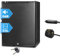 SMETA 12V/240V 53L Campervan Fridge with Lock for RV, Van, Dorm, Office, Hotel - Black