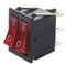 Gathukila Interruptor basculante de 6 con doble conmutador de encendido y apagado (CA 15 A, 250 V, 20 A, 125 V)