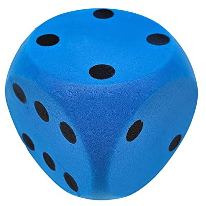alldoro 63108 Cubo di schiuma blu, 15 x 15 cm, 149 g, extra morbido per bambini, in casa e all'aperto