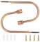 TAIYOU 2 Stück Raffhalter Gardinen Metall Vorhang Raffhalter Haken Dekorativer Wandmontage Raffhaken für Schlafzimmer Wohnzimmer Bäder Küchen Büros Esszimmer Cafés Rotbronze Zylindrischer Kopf