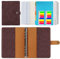 Ringbuch a5 Nachfüllbar,PU Leder Nachfüllbares Notizbuch Ringbuch A5 Tagebuch Gepunktetes Papier Echtleder Innentaschen für Reisearbeit und Organizer,Geschenk für Mädchen, Jungen (Rotbraun 23x17cm)