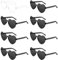 Herzform Sonnenbrille, 8 Stück Herz Party Brillen, Retro Party Sonnenbrille, Magische Farben Party Herz Brille, Fashion Brille Randlose Brille für Fasching, Geburtstagsfeier Party Foto Requisiten (A)
