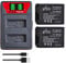 Pickle Power 2-Pack LP-E12 Battery and Charger for Canon PowerShot SX70 HS, EOS M, EOS M2, EOS M10, M50, M50 Mark II, M100, 100D, Rebel SL1, EOS Kiss X7