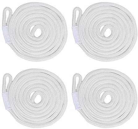 F Fityle 4X Lignes de Pare-Chocs de Bateau, Pare-Chocs de Bateau, Protecteur de Quai Marin, Lignes de Pare-Chocs en Corde pour Bateau, voiliers,