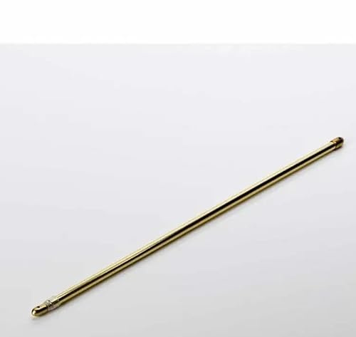 Lightweight Extendable Brass Round Net Curtain Rail/Rod (150cm-250cm)