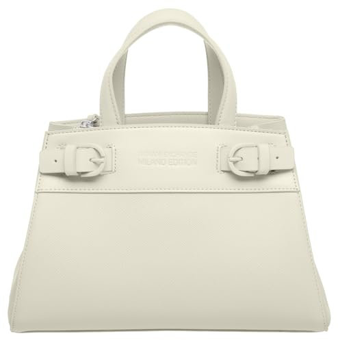 Armani Exchange Women's Capsule Milano, Cross Gender on Tone Buckle Tote M, Dusty Ground