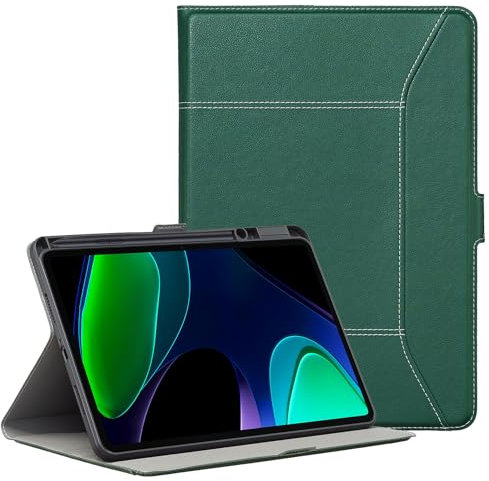 Derwere para Xiaomi Pad 6 Funda con portalápices Ultrafina Funda Tablet para Xiaomi Pad 6 Pro 11 Pulgadas 2023,Verde