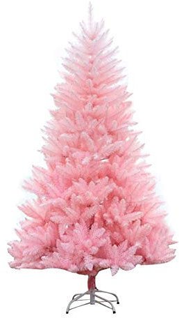 6Ft 180cm rosa Weihnachtsbaum 700 Spitzen PVC künstlicher Baum mit Metallständer Weihnachtsbaum für Innendekoration-Rosa 6Ft (180cm) (Weihnachtsbaumgeschenke) (Pink 5Ft (150CM)) Commemoration Day