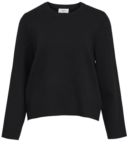 Object Damen Objreynard Square Sleeve O-Neck Noos Strickpullover