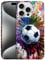 GlamCase for iPhone 15 Pro Max Case, iPhone 15 ProMax Designer Case - Vintage Color Soccer Design Printed Cute Plastic Hard Snap on Protective Back Phone Case/Cover for iPhone 15 Pro Max [6.7] White