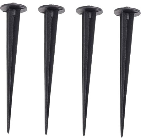 Sosoport 20 Stk Erdungsstecker Erdspieß aus Metall für den Außenbereich Spikes aus Aluminium Sonnenlicht solarleuchten für außen Spikes im Freien Erdspieße aus Aluminium Haupt Erdnagel LED