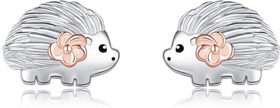 ONEFINITY Igel Ohrringe für Damen 925 Sterling Silber Niedliche Igel Ohrstecker Tier Igel Schmuck Geschenke für Mädchen