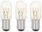 SCNNC Sewing Machine Bulb Bayonet B15 Dimmable T22 Sewing Machine Accessories Kits, 220-240V Warm White 2700K, B15d Bayonet Bulb for Sewing Machine, Night Light, Pack of 3