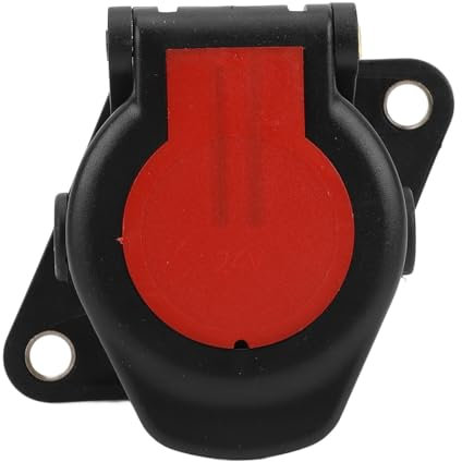 Headerbs Adaptateur de Remorque 24 V, Prise de Prise de Remorque, Adaptateur de Connecteur de Remorque 24 V 15 Broches, Prise UE, Performances Stables pour Caravane Bateau RV