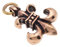 Windalf Schmuck Anhänger FLEUR DE LIS 3.3 cm Ritter-Symbol Französische Lilie Bronze