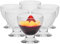 TREND FOR HOME Geriffelte Gläser Set 6 Teilig Dessertgläser 475 ml Glas Eisbecher Dessertschalen Glasschüssel Desert Becher Gerippte Gläser Dessertbecher Glasschüsseln (Transparente Geriffelte)