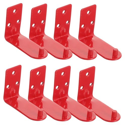 Homoyoyo 8stücke Teiliges Wandhalter Feuerlöscher Aus Robustem Eisen Montagefertige Halterung Form Kompatibel Mit Allen Ventilschlitzen Langlebig Und Installieren Für Büro Und Zuhause