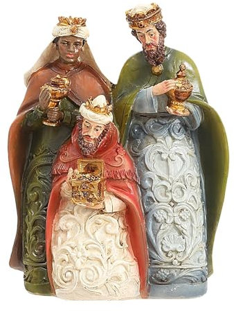 Iouyjiu Miniatur-Weihnachtsfiguren, Sammlerstück, Weihnachtsfiguren, Vintage, Weihnachtsstil, dekorative Tischdekoration, 5,51 x 7,28 x 2,76 cm, für Tisch, Fireplace, Wohnzimmer