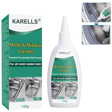 Mold Mildew Cleaner,Mould Remover Gel,Washing Machine Cleaner,Mould Magic Gel,Deep for Washing Machine,Bathroom,Kitchen Sink(120g)
