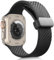 Compatible Correa Apple Watch Series 10 Series SE Ultra Ultra 2 Apple Watch 40mm 44mm Cierre Magnético Silicona Flexible Resistente, Tamaño Ajustable, Unisex, Negro