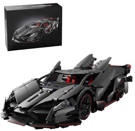 Supersportwagen Bausteine Sets, Technik Autos 1:14 Klemmbausteine Bausteine, Speed​Champions Sammler Modellauto-Bausatz, Fahrzeug Sports Technik Auto für Jungen und Erwachsene(991PCS)