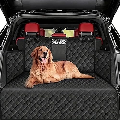 XIYUANFA Kofferraumschutz Hund für Skoda KAROQ 2017-2024, Auto Kofferraum Schutzmatte Hund mit Seiten- und Ladekantenschutz