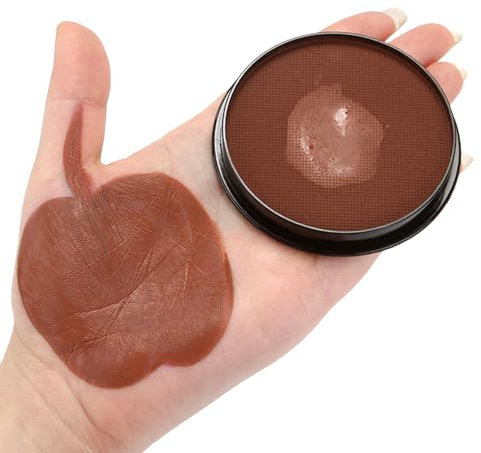 HISUNBEN Body Paints Upgrade 30g Face Paint and Children Washable Body Colour Face Paint Children's Make-Up Theatre Carnival Halloween Party Brown