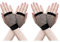 ZTVOWTO 2 Pares Guantes de Rejilla Sin Dedos, de Los Años 80 y 90, Ideales para Halloween, Navidad, Fiestas de Disfraces y Cosplay(Negro)