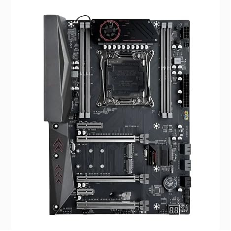 Carte mère Kit de Carte mère Fit for JGINYUE X99 ATX Intel LGA 2011-3 avec processeur XEON E5 2680 V4 DDR4 64 Go RAM M.2 NVME SATA X99-TI D4 Plus