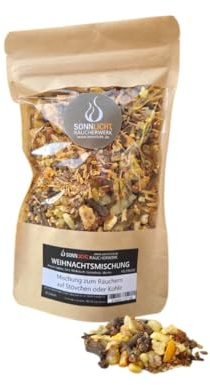 Sonnlicht Weihnachts-Räuchermischung 50 g – Weihrauch- und Kräutermix | würziger Duft, handgefertigt, für Stövchen und Kohle, festliche Atmosphäre für die Adventszeit