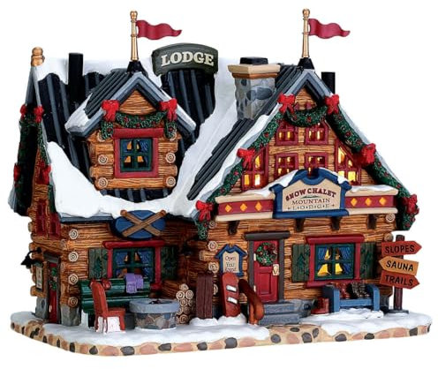 Lemax Vail Village Beleuchtetes Gebäude: Apres-Ski Lodge, Porzellan